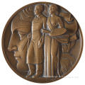 Copper Decoration People 3d Bronze Wall Relief Art Sculpture